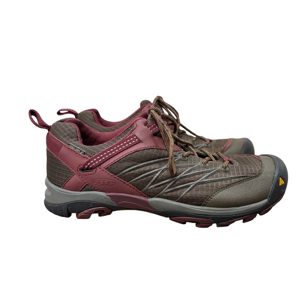 Keen Marshall Womens 8.5 Hiking Shoes Brown Burgundy Waterproof Hiking Outdoor